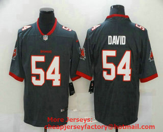 Men's Tampa Bay Buccaneers #54 Lavonte David Gray 2020 NEW Vapor Untouchable Stitched NFL Nike Limited Jersey