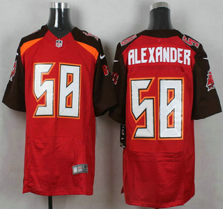 Men's Tampa Bay Buccaneers #58 Kwon Alexander Red Team Color NFL Nike Elite Jersey