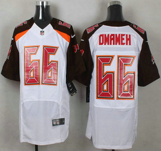 Men's Tampa Bay Buccaneers #66 Patrick Omameh White Retired Player NFL Nike Elite Jersey