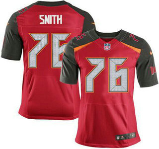Men's Tampa Bay Buccaneers #76 Donovan Smith Red Team Color NFL Nike Elite Jersey