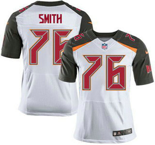 Men's Tampa Bay Buccaneers #76 Donovan Smith White Road NFL Nike Elite Jersey