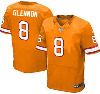 Men's Tampa Bay Buccaneers #8 Mike Glennon Orange Alternate NFL Nike Elite Jersey