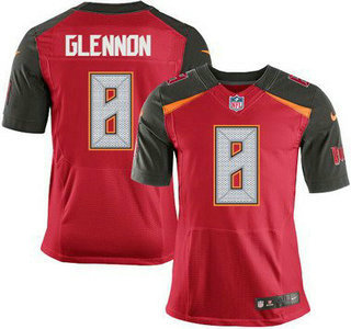 Men's Tampa Bay Buccaneers #8 Mike Glennon Red Team Color NFL Nike Elite Jersey
