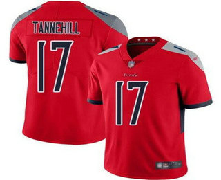 Men's Tennessee Titans #17 Ryan Tannehill Limited Red Inverted Vapor Jersey