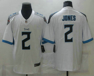 Men's Tennessee Titans #2 Julio Jones White 2021 Vapor Untouchable Stitched NFL Nike Limited Jersey