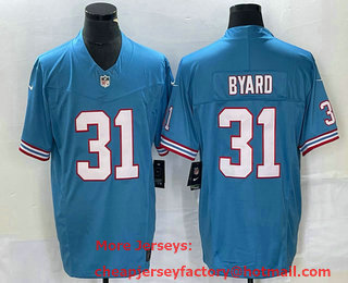 Men's Tennessee Titans #31 Kevin Byard Blue 2023 FUSE Vapor Limited Throwback Stitched Jersey