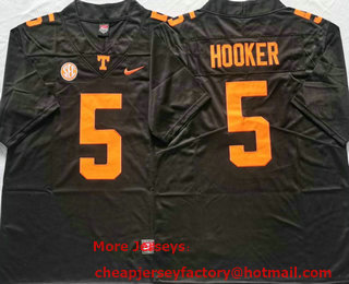 Men's Tennessee Volunteers #5 Hendon Hooker Black 2023 Vapor Untouchable Limited Stitched Nike Jersey