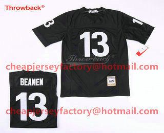 Men's The Movie Any Given Sunday #13 Willie Beamen Black Football Jersey