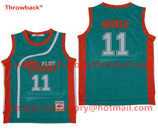 Men's The Movie Flint Tropics #11 Ed Monix Teal Green Soul Swingman Basketball Jersey