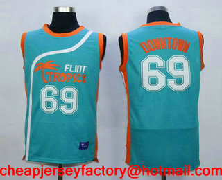 Men's The Movie Flint Tropics #69 Downtown Teal Green Soul Swingman Basketball Jersey