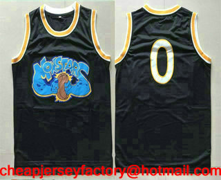 Men's The Movie Monstars #0 Alien Navy Blue Soul Swingman Basketball Jersey