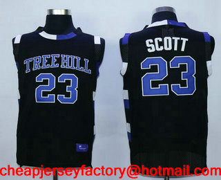 Men's The Movie One Tree Hill #23 Nathan Scott Black Swingman Basketball Jersey