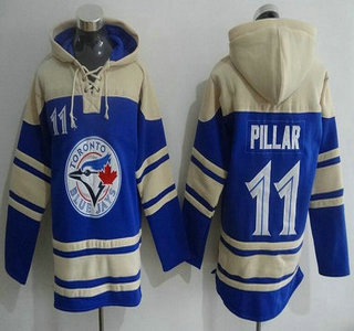 Men's Toronto Blue Jays #11 Kevin Pillar Blue Alternate MLB Hoodie