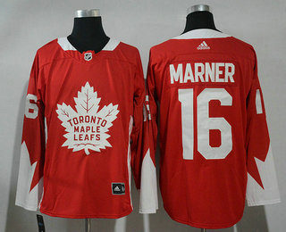 Men's Toronto Maple Leafs #16 Mitchell Marner Red Stitched NHL 2017 Hockey Jersey