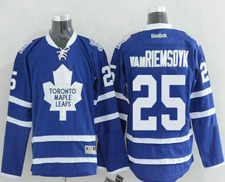 Men's Toronto Maple Leafs #25 James Van Riemsdyk Blue Stitched NHL Jersey