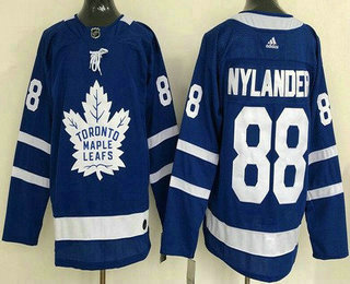 Men's Toronto Maple Leafs #88 William Nylander Blue Adidas Authentitc Jersey