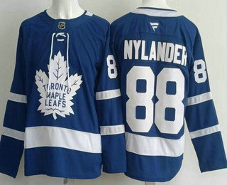 Men's Toronto Maple Leafs #88 William Nylander Blue Authentitc Jersey