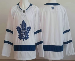 Men's Toronto Maple Leafs Blank White Authentitc Jersey