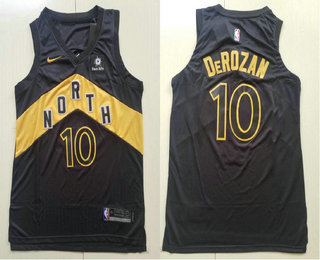 demar derozan black and gold jersey