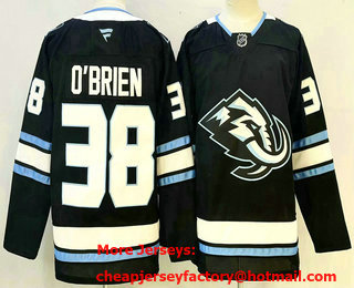Men's Utah Mammoth #38 Liam OBrien Navy Authentic Jersey