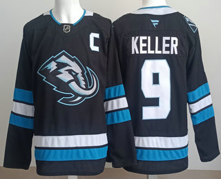 Men's Utah Mammoth #9 Clayton Keller Navy Authentic Jersey