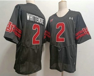 Men's Utah Utes #2 Creed Whittemore Black College Football Jersey