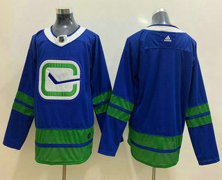 Men's Vancouver Canucks Blank Blue Third Adidas Stitched NHL Jersey