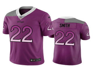 Men's Vikings #22 Harrison Smith Purple Vapor Limited City Edition Jersey