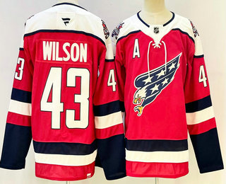 Men's Washington Capitals #43 Tom Wilson Red Alternate Authentic Jersey