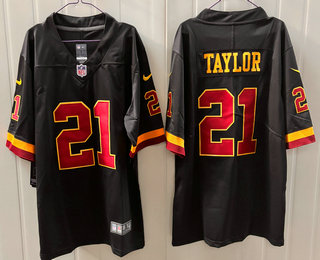 Men's Washington Commanders #21 Sean Taylor Limited Black Alternate Vapor Jersey