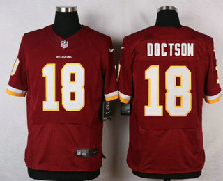 Men's Washington Redskins #18 Josh Doctson Burgundy Red Team Color NFL Nike Elite Jersey