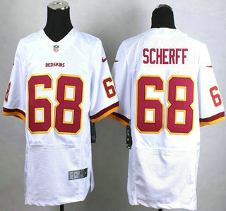 Men's Washington Redskins #68 Brandon Scherff Nike White Elite Jersey