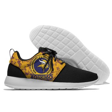 Men and women NFL Minnesota Vikings Roshe style Lightweight Running shoes (2)