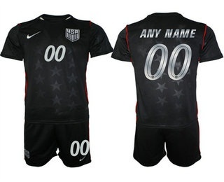Mens USA National Team Navy Away 2026 FIFA World Cup Soccer Custom Jersey Kit