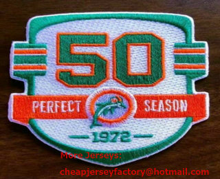 Miami Dolphins 50th Perfect Season Patch