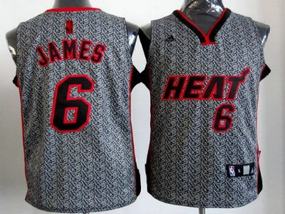 Miami Heat 6 LeBron James 2012 Static Fashion Jersey