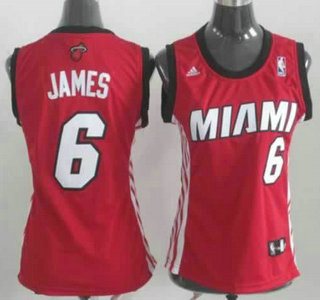 Miami Heat 6 LeBron James Red Revolution 30 Swingman Jerseys