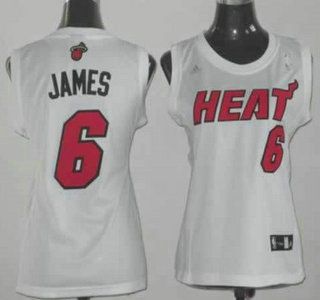 Miami Heat 6 LeBron James White Revolution 30 Swingman Jerseys