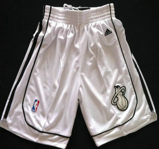 Miami Heat White Revolution 30 Swingman NBA Shorts
