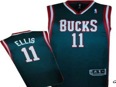 Milwaukee Bucks 11 Monta Ellis Green Authentic Jersey