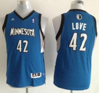 Minnesota Timberwolves 42 Kevin Love Blue Kids Jersey