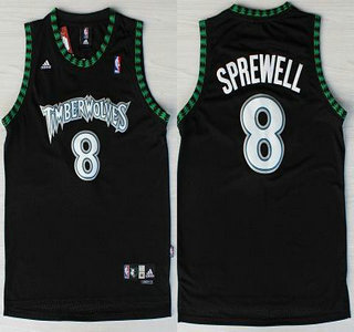 latrell sprewell timberwolves jersey