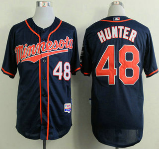 Minnesota Twins #15 Torii Hunter 2015 Navy Blue Jersey