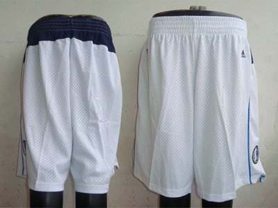 NBA Dallas Mavericks white shorts