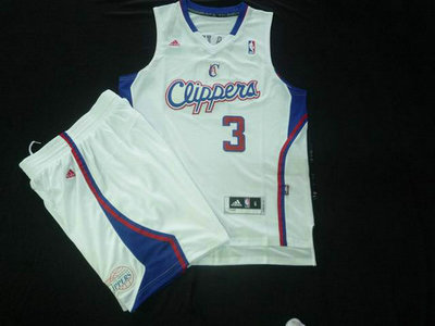 Los Angeles Clippers 3 Paul white Basketball Suit