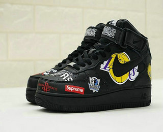 NBA Nike Air Force 1 High Black Shoes