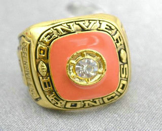 NFL Denver Broncos World Champions Gold Ring_1
