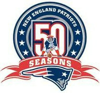 New England Patriots 50th Anniversary Patch