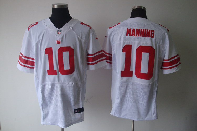New York Giants 10 Eli Manning White 2012 Nike NFL Elite Jerseys