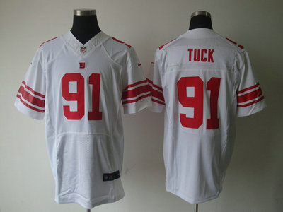 New York Giants 91 Justin Tuck White 2012 Nike NFL Elite Jerseys